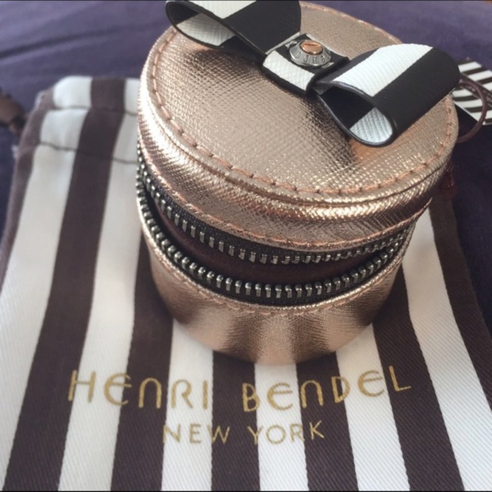 NWT HENRI BENDEL Rose Gold Mini Ring Box